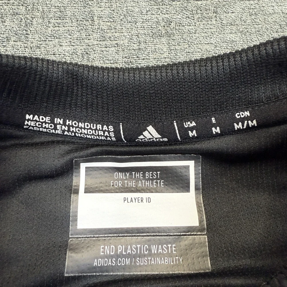 Miami Hurricanes Adidas Sweatshirt Men's M Black AEROREADY Crewneck NCAA